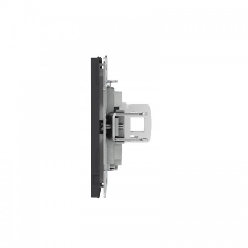 Розетка компьютерная 1-м KANT RJ45 кат.6A без шторки черн. уголь DKC 7012673