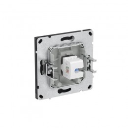 Розетка компьютерная 1-м KANT RJ45 кат.6A без шторки черн. уголь DKC 7012673