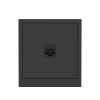 Розетка компьютерная 1-м KANT RJ45 кат.6A без шторки черн. уголь DKC 7012673