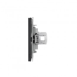 Розетка компьютерная 2-м KANT RJ45 кат.6A без шторки черн. уголь DKC 7012674