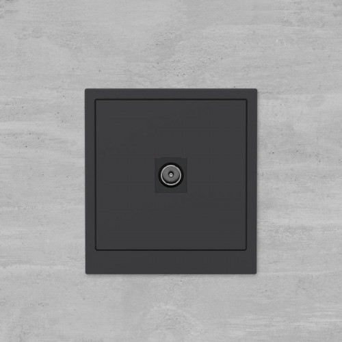 Розетка телевизионная одиночная TV KANT черн. уголь DKC 7012503