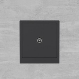 Розетка телевизионная проходная TV KANT черн. уголь DKC 7012513