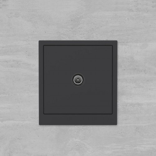 Розетка телевизионная проходная TV KANT черн. уголь DKC 7012513