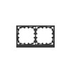 Рамка 2-м KANT черн. уголь DKC 7012904