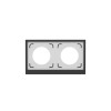 Рамка 2-м KANT IP44 черн. уголь DKC7012944
