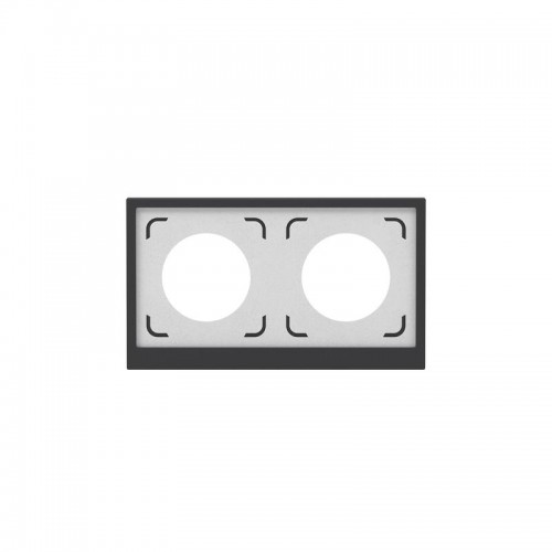 Рамка 2-м KANT IP44 черн. уголь DKC7012944