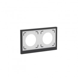 Рамка 2-м KANT IP44 черн. уголь DKC7012944
