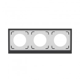 Рамка 3-м KANT IP44 черн. уголь DKC 7012946