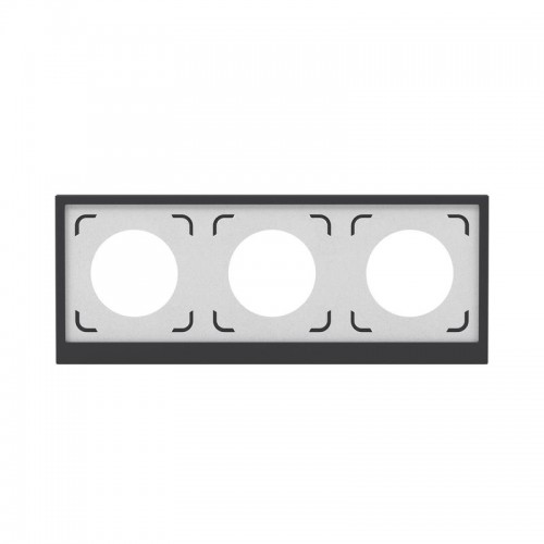 Рамка 3-м KANT IP44 черн. уголь DKC 7012946