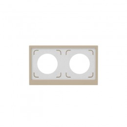 Рамка 2-м KANT IP44 ванильн. марципан DKC 7015944
