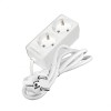 Удлинитель 2х1.5м с заземл. 16А IP20 3.5кВт ПВС 3х1 бел. DOMTOK 2384