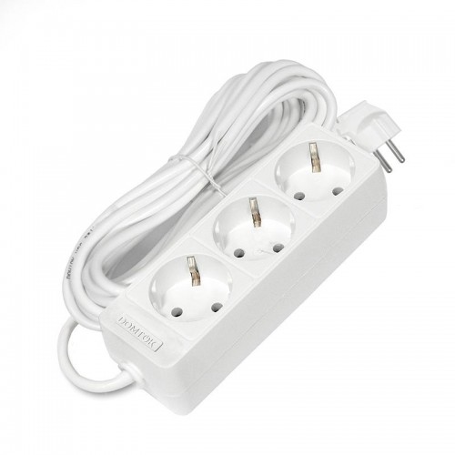 Удлинитель 3х7м с заземл. 16А IP20 3.5кВт ПВС 3х1 бел. DOMTOK 2393