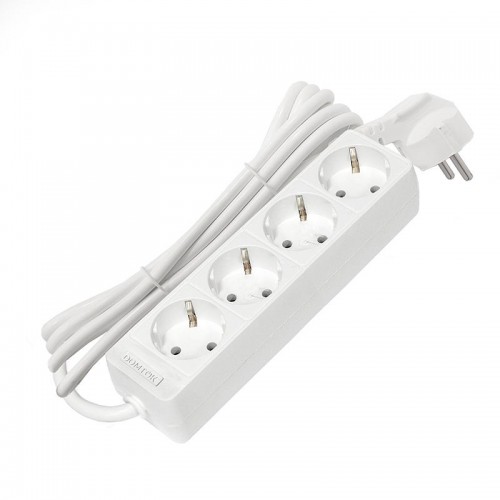 Удлинитель 4х3м с заземл. 16А IP20 3.5кВт ПВС 3х1 бел. DOMTOK 2396