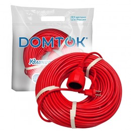 Удлинитель-шнур 1х50м без заземл. 10А IP20 2.2кВт ПВС 2х1 DOMTOK 2505