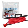 Удлинитель-шнур на рамке 1х30м с заземл. 10А IP20 2.2кВт ПВС 3х1 DOMTOK 2480