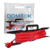 Удлинитель-шнур на рамке 1х50м с заземл. 10А IP20 2.2кВт ПВС 3х1 DOMTOK 2482