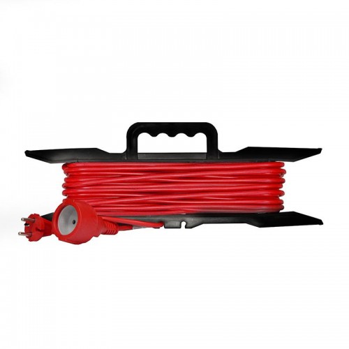 Удлинитель-шнур на рамке 1х40м без заземл. 16А IP20 3.5кВт ПВС 2х1.5 DOMTOK 2502