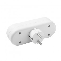 Разветвитель 3-м плоский с заземл. 16А 3500Вт 250В бел. DОМТОК 2656