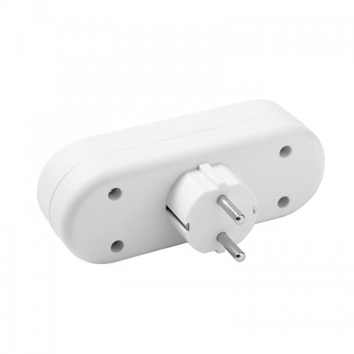 Разветвитель 3-м плоский с заземл. 16А 3500Вт 250В бел. DОМТОК 2656