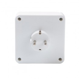 Разветвитель 4-м квадрат с заземл. 16А 3500Вт 250В бел. DОМТОК 2661
