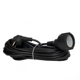 Удлинитель-шнур 1х10м с заземл. 16А IP20 ПВС 3х1 черн. DOMTOK 2360