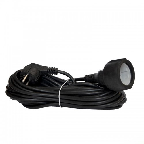 Удлинитель-шнур 1х10м с заземл. 16А IP20 ПВС 3х1 черн. DOMTOK 2360