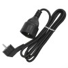 Удлинитель-шнур 1х2м с заземл. 16А IP20 ПВС 3х1 черн. DOMTOK 2341