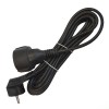Удлинитель-шнур 1х5м с заземл. 16А IP20 ПВС 3х1 черн. DOMTOK 2359