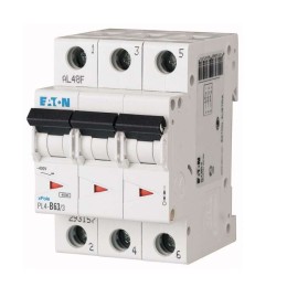 Выключатель автоматический модульный 3п C 32А 4.5кА PL4-C32/3 EATON 293163
