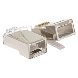 Коннектор RJ-45 TERACOM экранированный 8P8C Cat.5E универсальный (уп.20шт) EKF TRC-PLUG-5EFTP-20