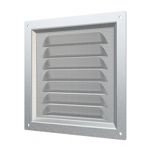 Решетка вентиляционная вытяжная стальная с оцинк. покрытием 150х150мм ERA 1515МЦ