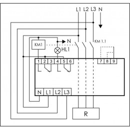 Ограничитель мощности ОМ-630 3ф 5-50кВт многофункц. подключение приоритетной и неприоритетной нагрузок F&F EA03.001.007