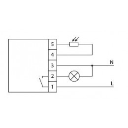 Фотореле AZH-S (выносной фотодатчик IP-65 монтаж на плоскость 230В 16А 1НО IP20) F&F EA01.001.007