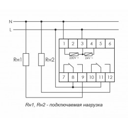 Реле времени PCU-510 2х8А 230В 2 перекл. IP20 многофункц. монтаж на DIN-рейке F&F EA02.001.009