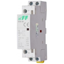 Контактор модульный ST-25-20 2НО 2.2Вт 1мод. монтаж на DIN-рейку F&F EA13.001.001