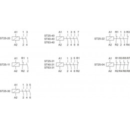 Контактор модульный ST-25-20 2НО 2.2Вт 1мод. монтаж на DIN-рейку F&F EA13.001.001
