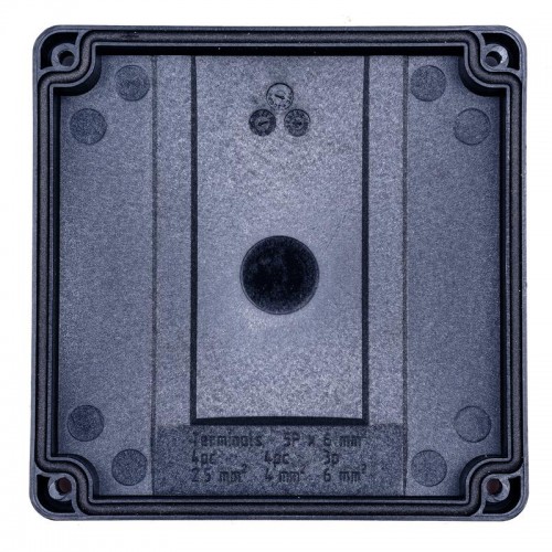 Коробка распределительная 110х110х67мм IP65 в комплекте с клеммным рядом 5х6кв.мм 41А черн. Extherm JB-60-BL