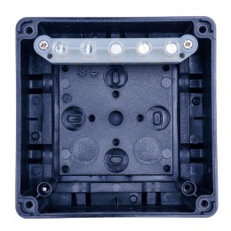 Коробка распределительная 110х110х67мм IP65 в комплекте с клеммным рядом 5х6кв.мм 41А черн. Extherm JB-60-BL