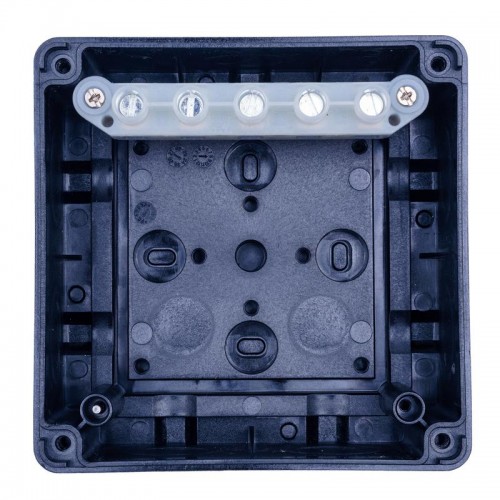 Коробка распределительная 110х110х67мм IP65 в комплекте с клеммным рядом 5х6кв.мм 41А черн. Extherm JB-60-BL