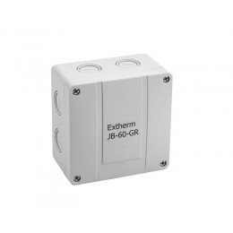 Коробка распределительная 110х110х67мм IP66 в комплекте с клеммным рядом 5х6кв.мм 41А сер. Extherm JB-60-GR