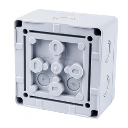 Коробка распределительная 110х110х67мм IP66 в комплекте с клеммным рядом 5х6кв.мм 41А сер. Extherm JB-60-GR