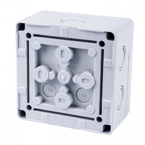 Коробка распределительная 110х110х67мм IP66 в комплекте с клеммным рядом 5х6кв.мм 41А сер. Extherm JB-60-GR