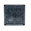 Коробка распределительная 140х140х76мм IP66 в комплекте с клеммным рядом 10х10кв.мм 76А черн. Extherm JB-100-BL