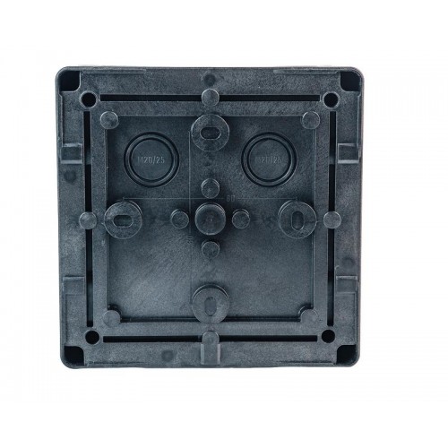 Коробка распределительная 140х140х76мм IP66 в комплекте с клеммным рядом 10х10кв.мм 76А черн. Extherm JB-100-BL