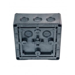 Коробка распределительная 140х140х76мм IP66 в комплекте с клеммным рядом 10х10кв.мм 76А черн. Extherm JB-100-BL