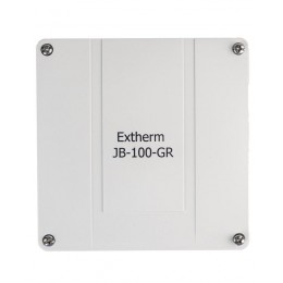 Коробка распределительная 140х140х76мм IP66 в комплекте с клеммным рядом 10х10кв.мм 76А сер. Extherm JB-100-GR