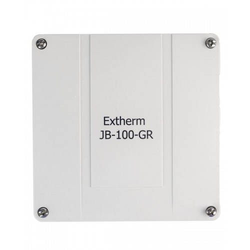 Коробка распределительная 140х140х76мм IP66 в комплекте с клеммным рядом 10х10кв.мм 76А сер. Extherm JB-100-GR