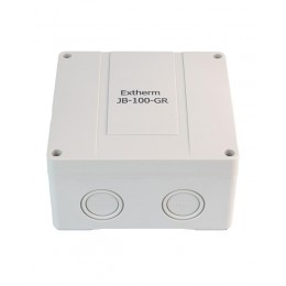 Коробка распределительная 140х140х76мм IP66 в комплекте с клеммным рядом 10х10кв.мм 76А сер. Extherm JB-100-GR