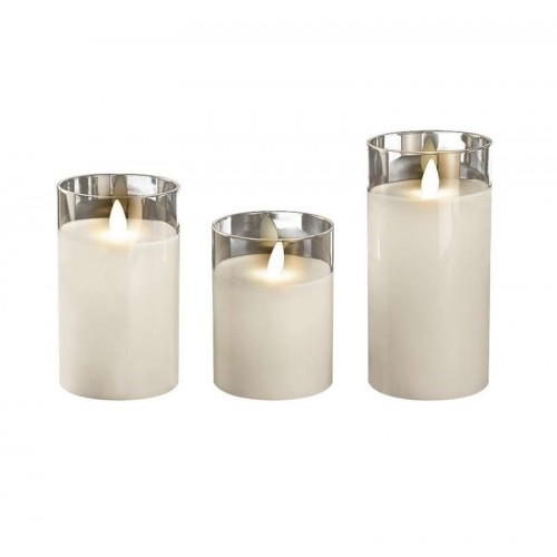 Свеча декоративная CL7-SET3-wh с пультом 2хAA для каждой свечи (не в компл.) бел. (уп.3шт) ФАZА 5018853