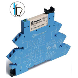 Модуль интерфейсный электромеханич. реле 1CO 6А AgNi 230-240В AC/DC подавление утечки тока IP20 безвин. клеммы (пружинный зажим) FINDER 386132400060
